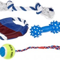 Trixie-3499-Spielset-SunnFun-fr-Hunde-4-Teile-0