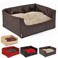 Hundebett-Katzenbett-Krbchen-RHODOS-Braun-M-70x60x18cm-W076-08-0