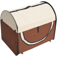 Hundebox-faltbare-Hundetransportbox-Transportbox-fr-Tier-2-Farben-5-Gren-L-70x51x59-cm-kaffeebraun-creme-0-0