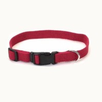 Hundehalsband-Rot-fr-kleine-Hunde-und-Welpen-XS-15-25cm-Nylon-Stoff-stufenlos-verstellbar-Extra-Stark-alternative-zu-Leder-chico-0