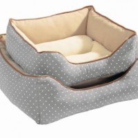 Hunter-44739-Hundesofa-White-Dots-60-x-60-cm-0