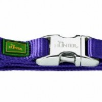 Hunter-46679-Halsung-fr-Hunde-Vario-Basic-ALU-Strong-S-30-45-cm-Nylon-violett-0