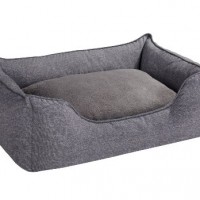 Hunter-61430-Hundesofa-Boston-M-Aussenflche-85-x-65-x-24-cm-Innenkissen-67-x-47-cm-grau-0-0