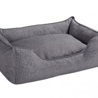 Hunter-61430-Hundesofa-Boston-M-Aussenflche-85-x-65-x-24-cm-Innenkissen-67-x-47-cm-grau-0