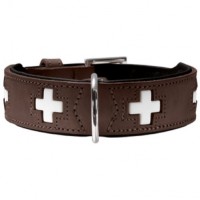 Hunter-Halsband-Swiss-BraunSchwarz-Hundehalsband-Hunde-Lederhalsband-0