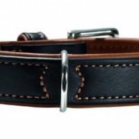 Hunter-Hundehalsband-Canadian-Elk-Gr-55-Elchleder-schwarzcognac-0