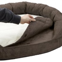 Karlie-65974-Hundebett-Ortho-Bed-Oval-braun-100-x-65-x-24-cm-0-0