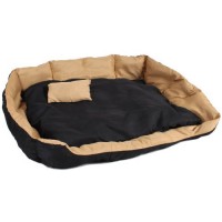 TecTake-XXL-Hundebett-Hundekissen-Hundesofa-Schlafbett-schwarzbeige-0