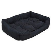 Tierbett-Hundebett-Katzenbett-Tierkissen-Slim-M-Schwarz-0