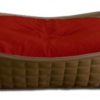 Bowl-Hundekorb-aus-Kunstleder-mit-orthopdischem-100-Latex-Kissen-95-x-95-cm-0